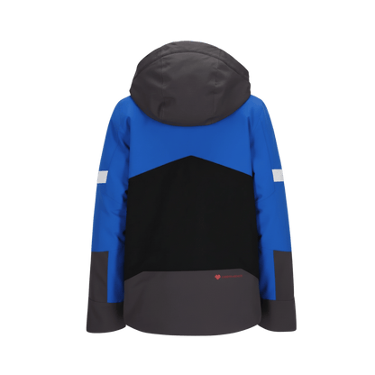 OBERMEYER BOY'S FLEET JACKET - COSMIC BLUE - BACK VIEW