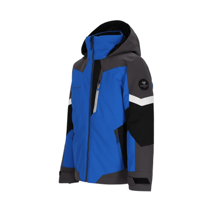 OBERMEYER BOY'S FLEET JACKET - COSMIC BLUE - SIDE VIEW