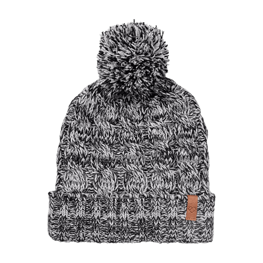 OBERMEYER GIRLS' SAN FRAN POM BEANIE - ONE SIZE - WHITE