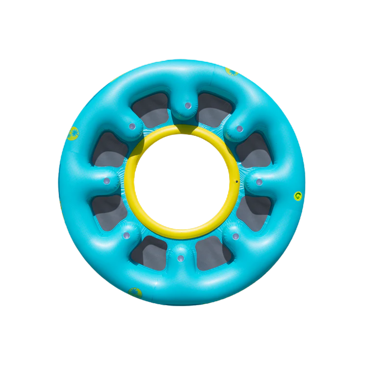 OBRIEN PARTY LOUNGE 8 PERSON FLOAT BLUE YELLOW