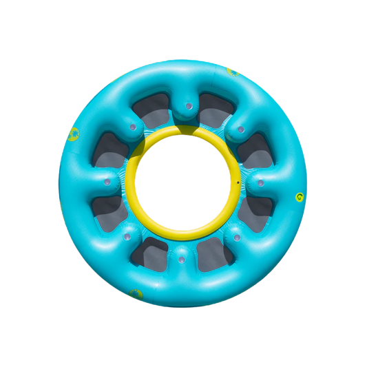 OBRIEN PARTY LOUNGE 8 PERSON FLOAT BLUE YELLOW