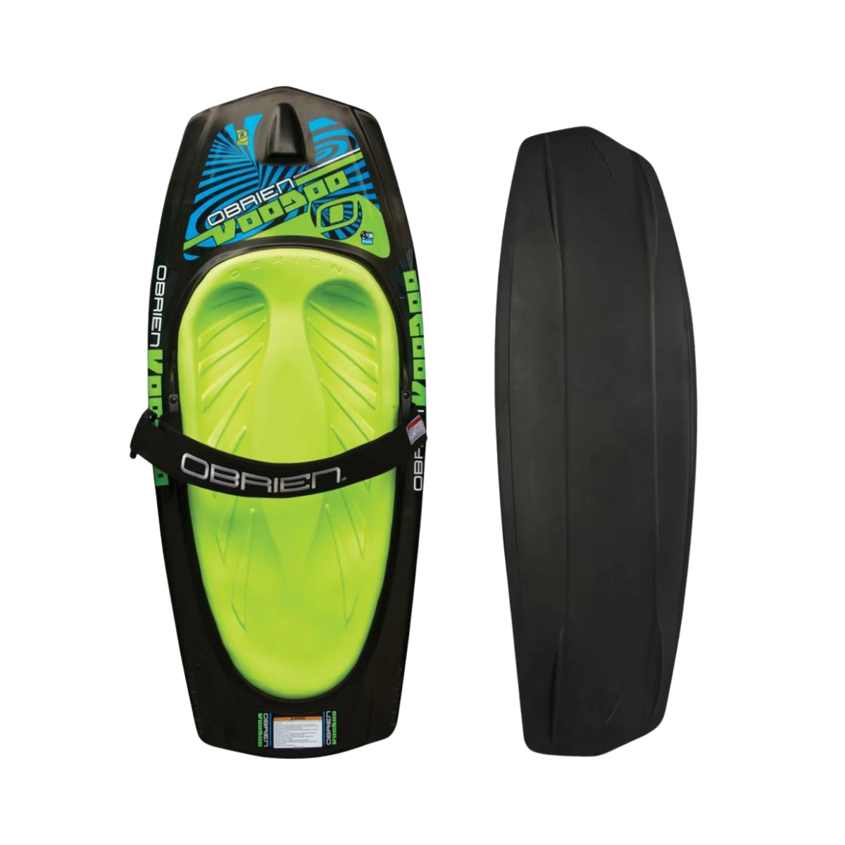 OBRIEN VOO DOO W/HOOK KNEEBOARD BLACK GREEN