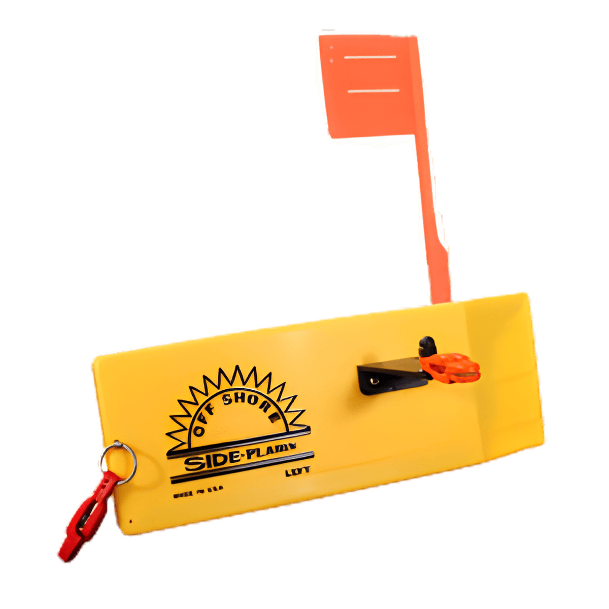 OFFSHORE PLANER W/FLAG & 1 REL 1 CLIP LEFT - YELLOW