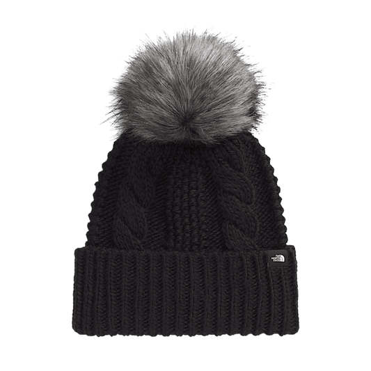 NORTHFACE KIDS OH MEGA FUR POM BEANIE - TNF BLACK