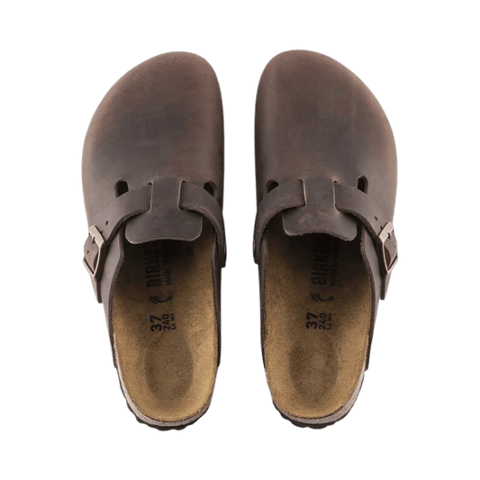 BIRKENSTOCK MEN'S BOSTON NU OILED CLOG - REGULAR - HABANA