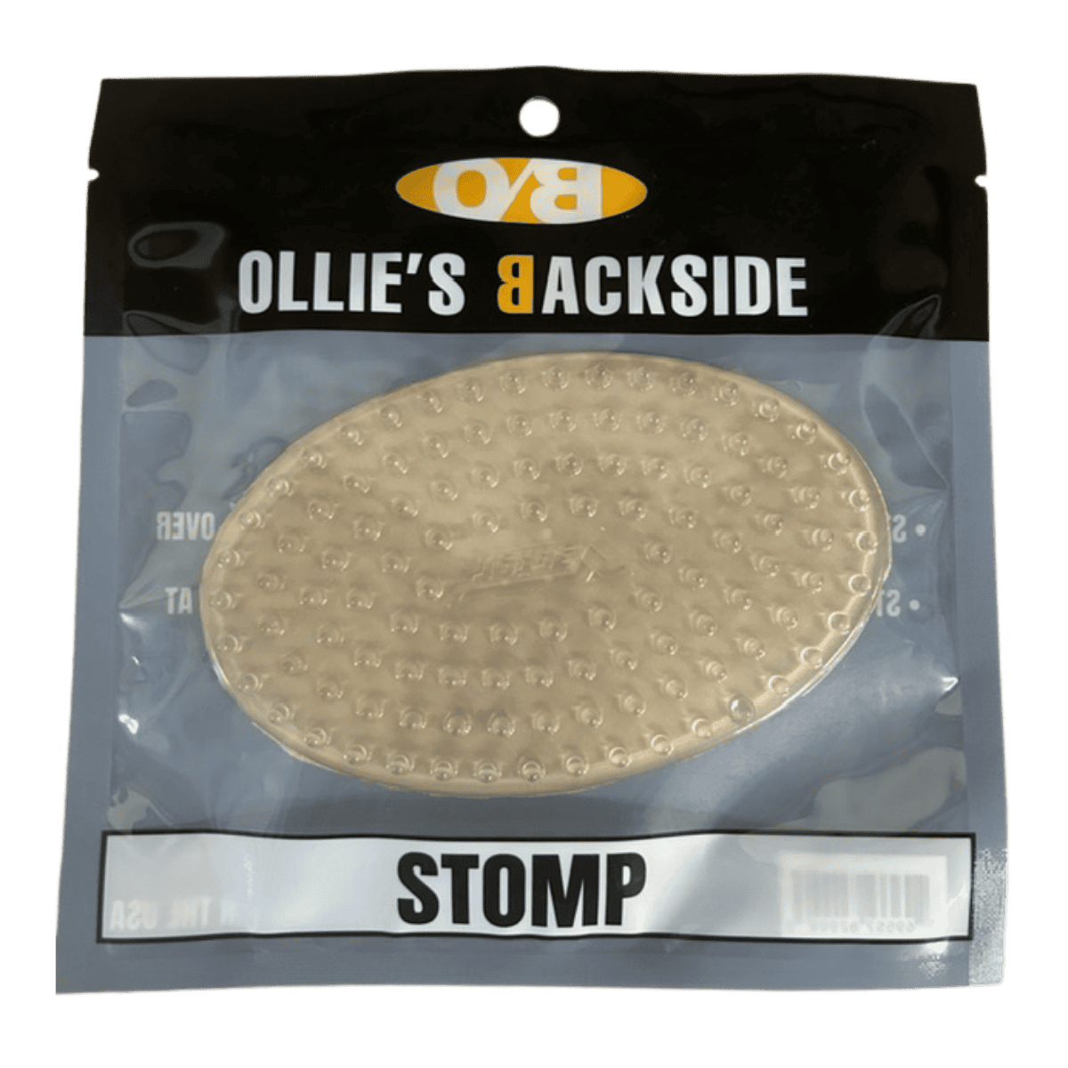 OLLIE'S BACKSIDE CLEAR OVAL STOMP PAD - 3-1/2X5-1/2