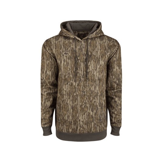 OL`TOM EDDY EMBOSSED SOLID HOODIE - BOTTOMLAND - FRONT