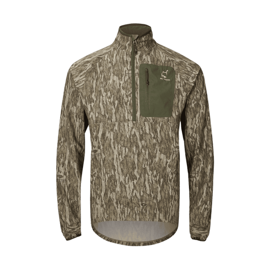 OL`TOM TECHNICAL TURKEY GEAR WOMEN'S SWEATSHIRT 1/2 ZIP PULLOVER - GREENLEAF