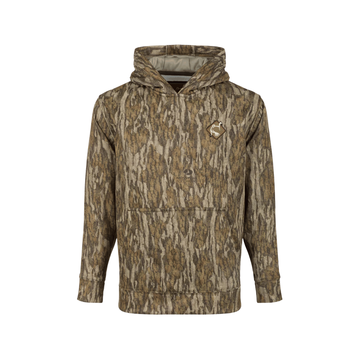 OL`TOM YOUTH CAMO PERFORMANCE HOODIE - BOTTOMLAND - FRONT