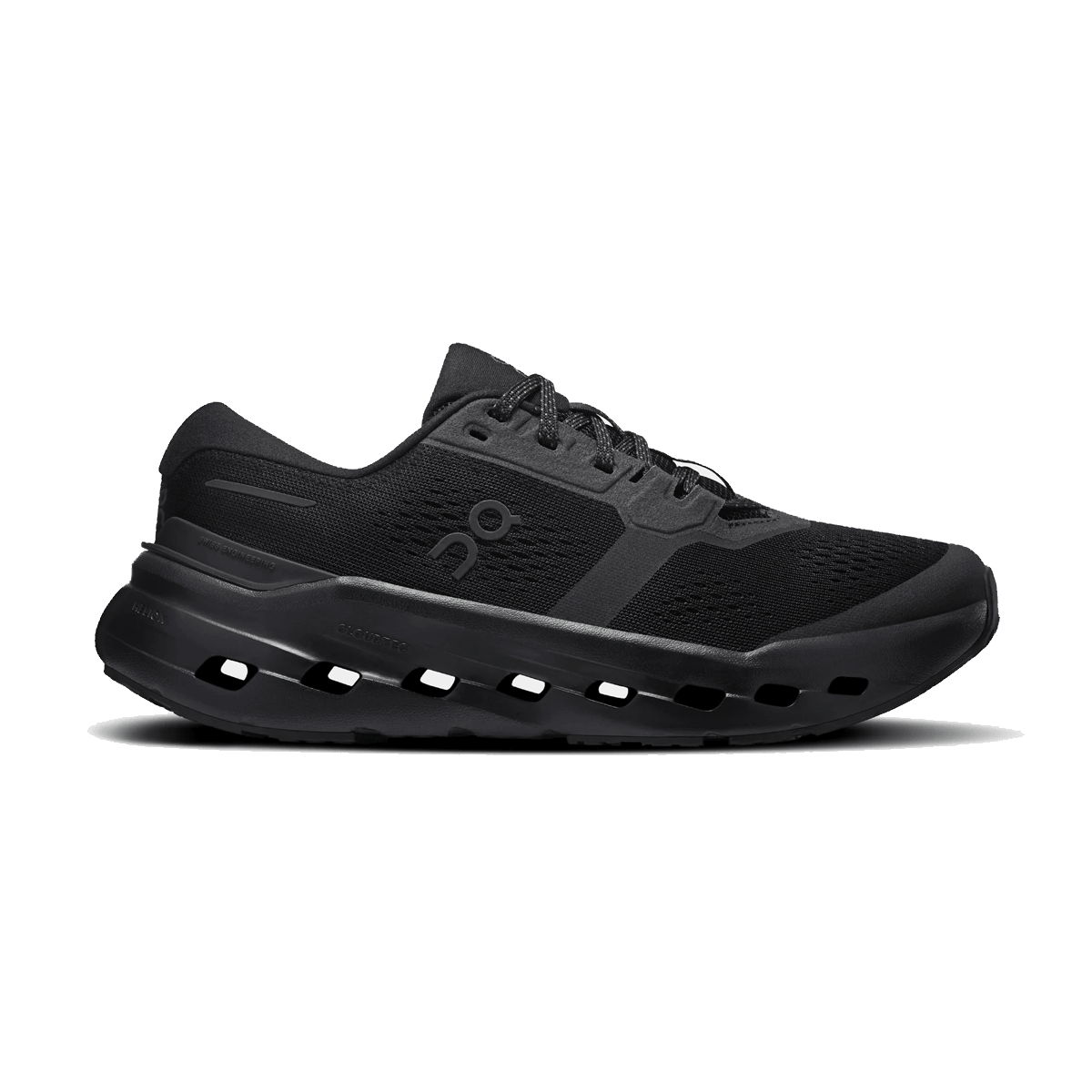 ON CLOUDRUNNER 3 RUNNING SHOES - BLACK - SIDE VIEW