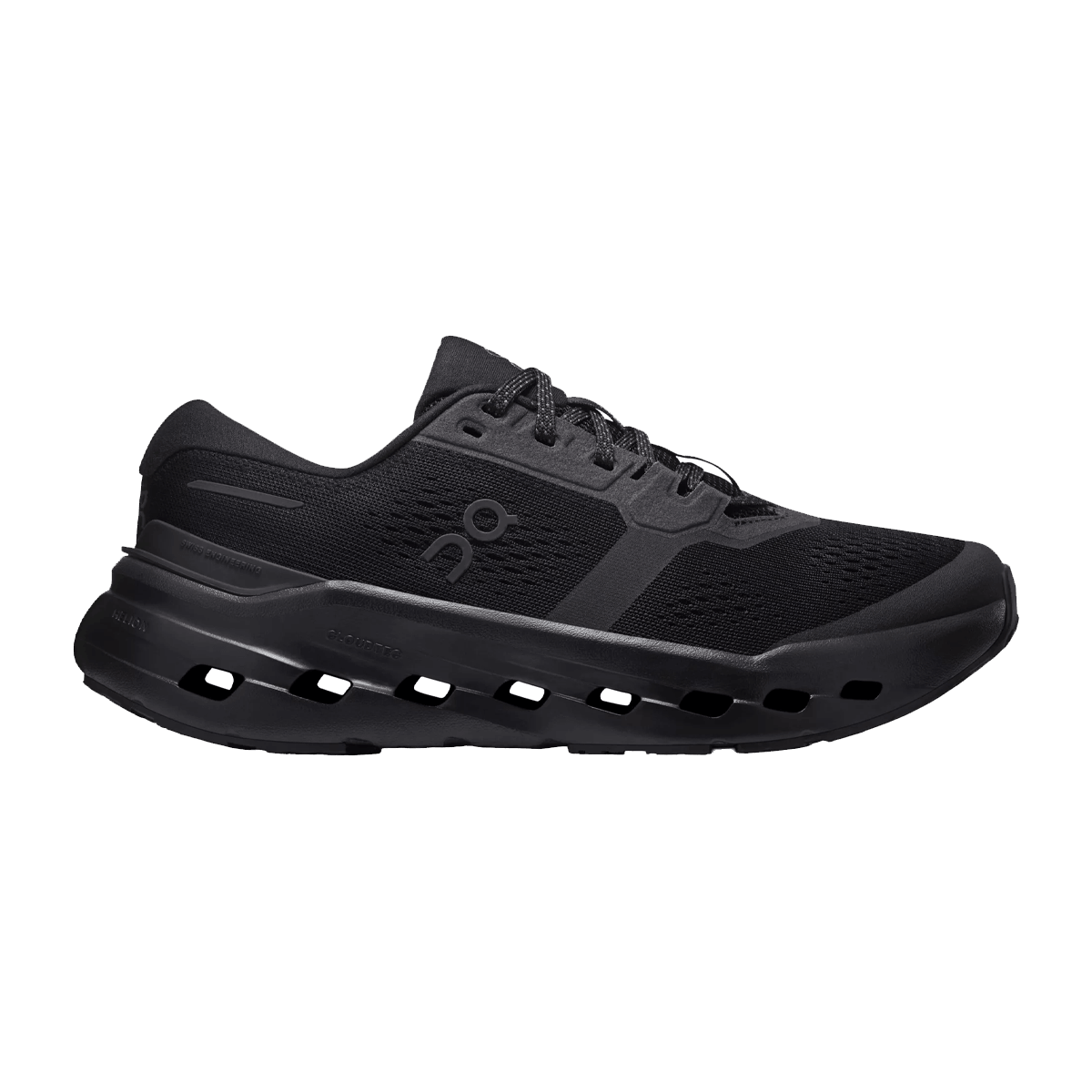 ON CLOUDRUNNER 3 RUNNING SHOES - BLACK BLACK - WOMEN'S - SIDE VIEW