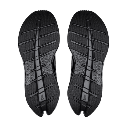 ON CLOUDRUNNER 3 RUNNING SHOES - BLACK BLACK - WOMEN'S -SIDE VIEW 2