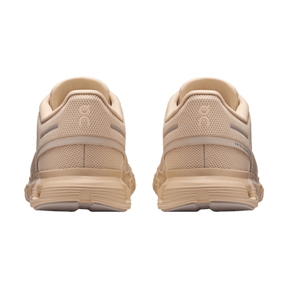 ON RUNNING WOMEN'S CLOUD 6 - SAND SAND - WOMEN'S - BACK VIEW