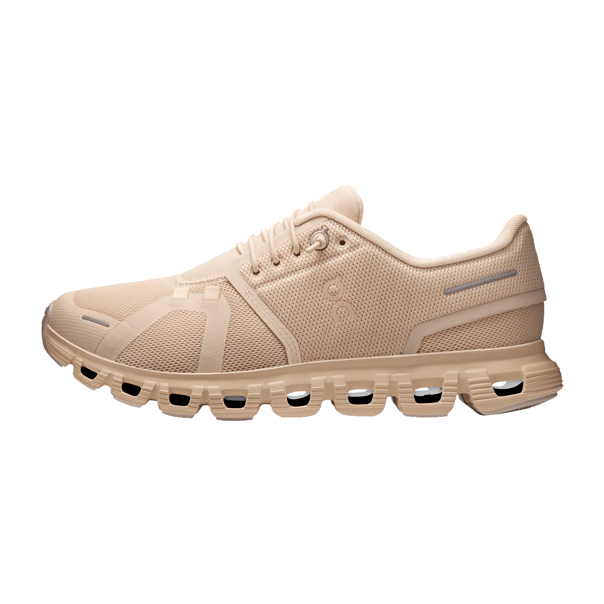 ON RUNNING WOMEN'S CLOUD 6 - SAND SAND - WOMEN'S - SIDE VIEW 2