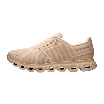 ON RUNNING WOMEN'S CLOUD 6 - SAND SAND - WOMEN'S - SIDE VIEW 2