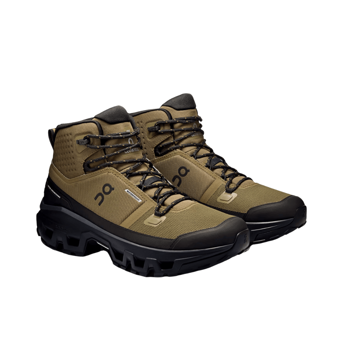 ON RUNNING MEN'S CLOUDROCK MID WATERPROOP - HUNTER/BLACK