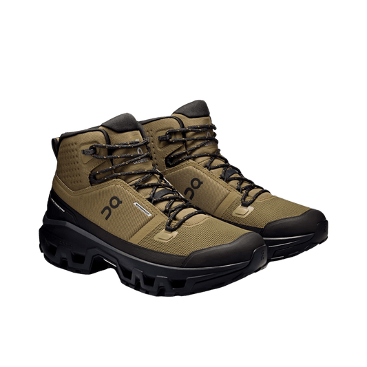 ON RUNNING MEN'S CLOUDROCK MID WATERPROOP - HUNTER/BLACK