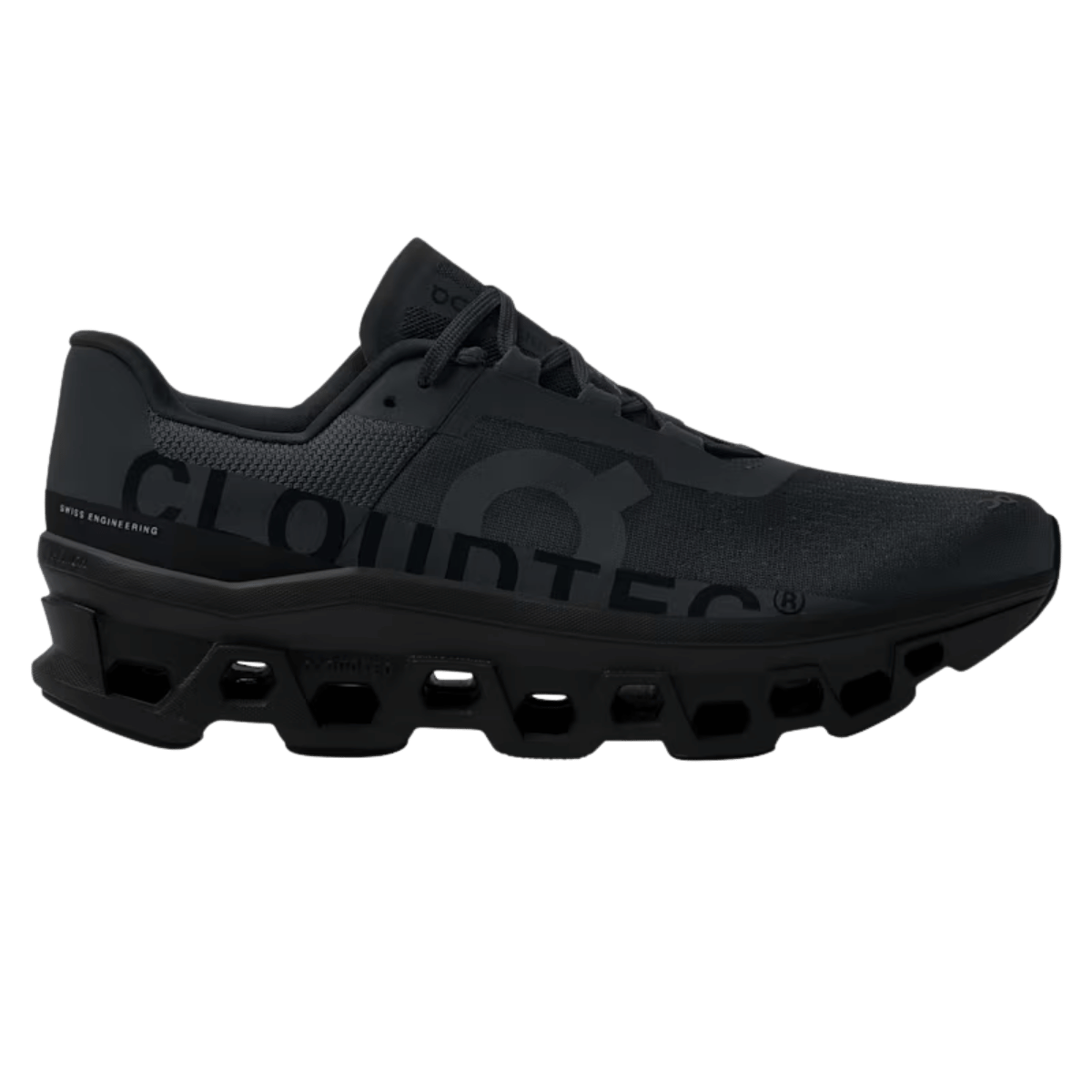 ON RUNNING CLOUDMONSTER RESPONSIVE RUNNING SHOES - SIDE