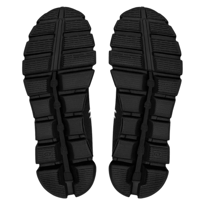 ON WOMEN'S CLOUD 5 WATERPROOF RUNNING SHOES - ALL BLACK_OUTSOLE