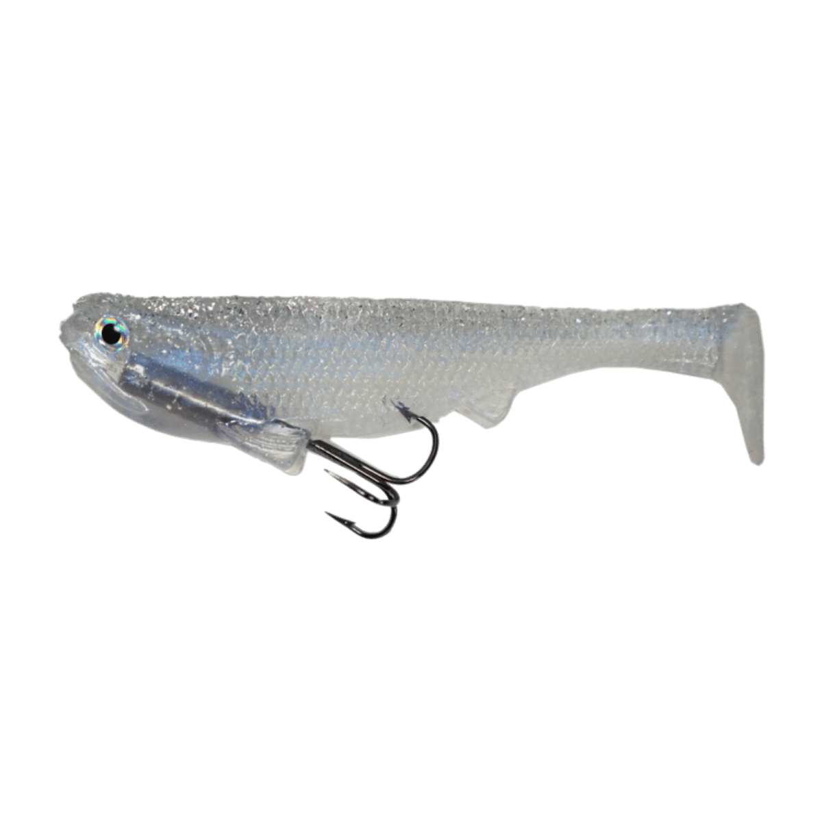 OPTIMUM BAITS BOOM BOOM LINE-THRU SWIMBAIT 5INCH_GHOSTSHAD