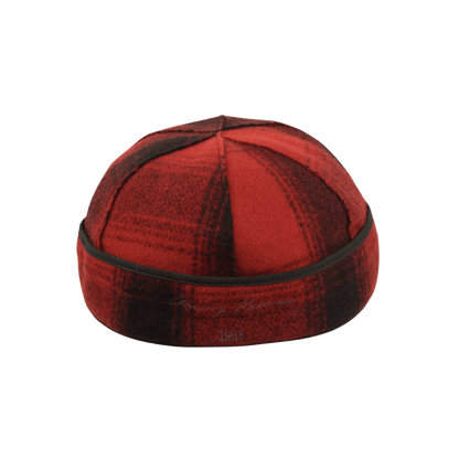 STORMY KROMER ORIGINAL CAP - RED/BLACK PLAID_2 - BACK VIEW
