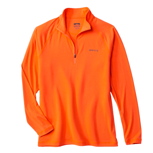 ORVIS DRICAST 1/4 ZIP SHIRT- BLAZE