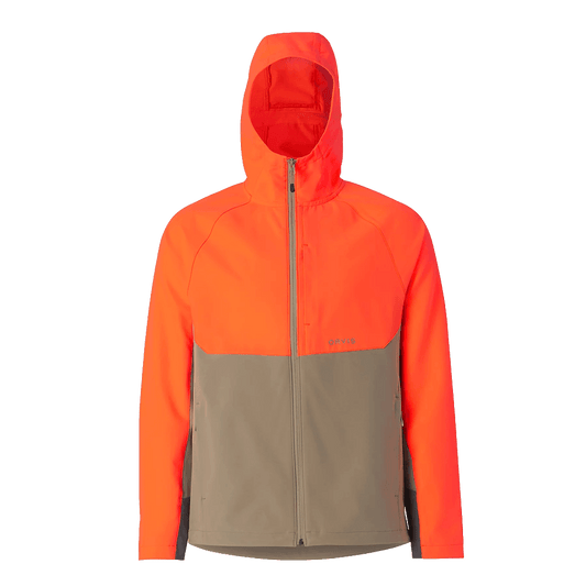 ORVIS PRO LT SOFTSHELL HOODIE- TAN/BLAZE