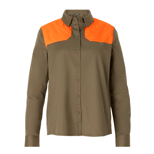 ORVIS WOMEN'S MID WEIGHT SHOOTING SHIRT- BLAZE SAGEWOOD