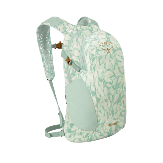 OSPREY DAYLITE BACKPACK SHALEAFY PRINT FROSTY MINT