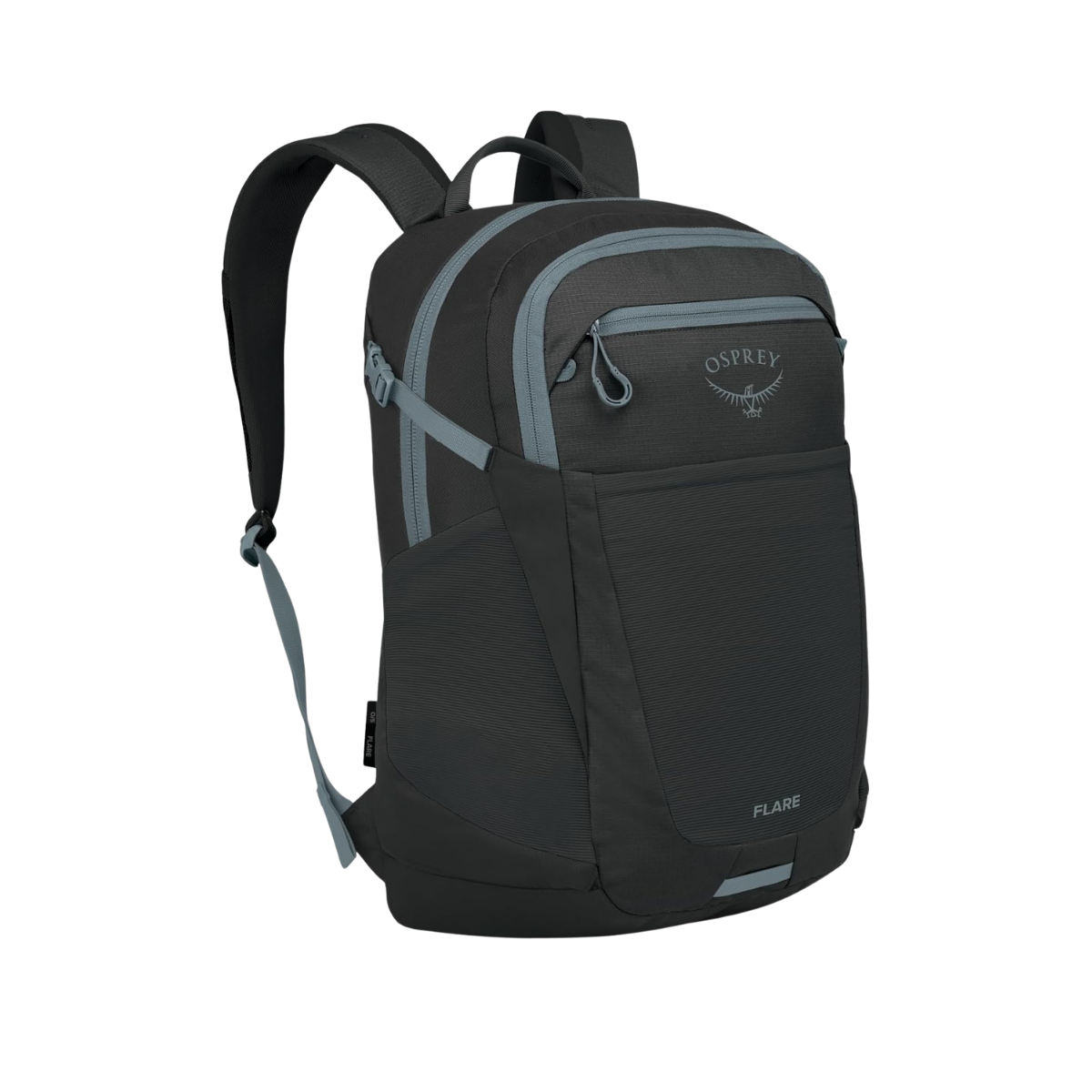 OSPREY FLARE BACKPACK BLACK SHALE GREY