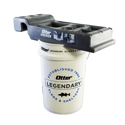 OTTER OUTDOORS SIDEKICK on a bucket
