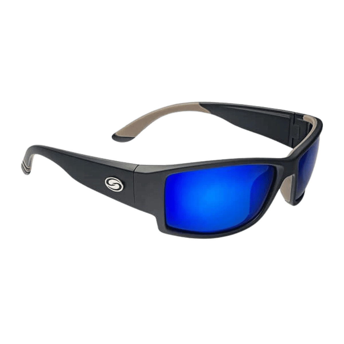 STRIKE KING SKP OUACHITA SUNGLASSES - BLUE MIRROR - TWO TONE BLACK