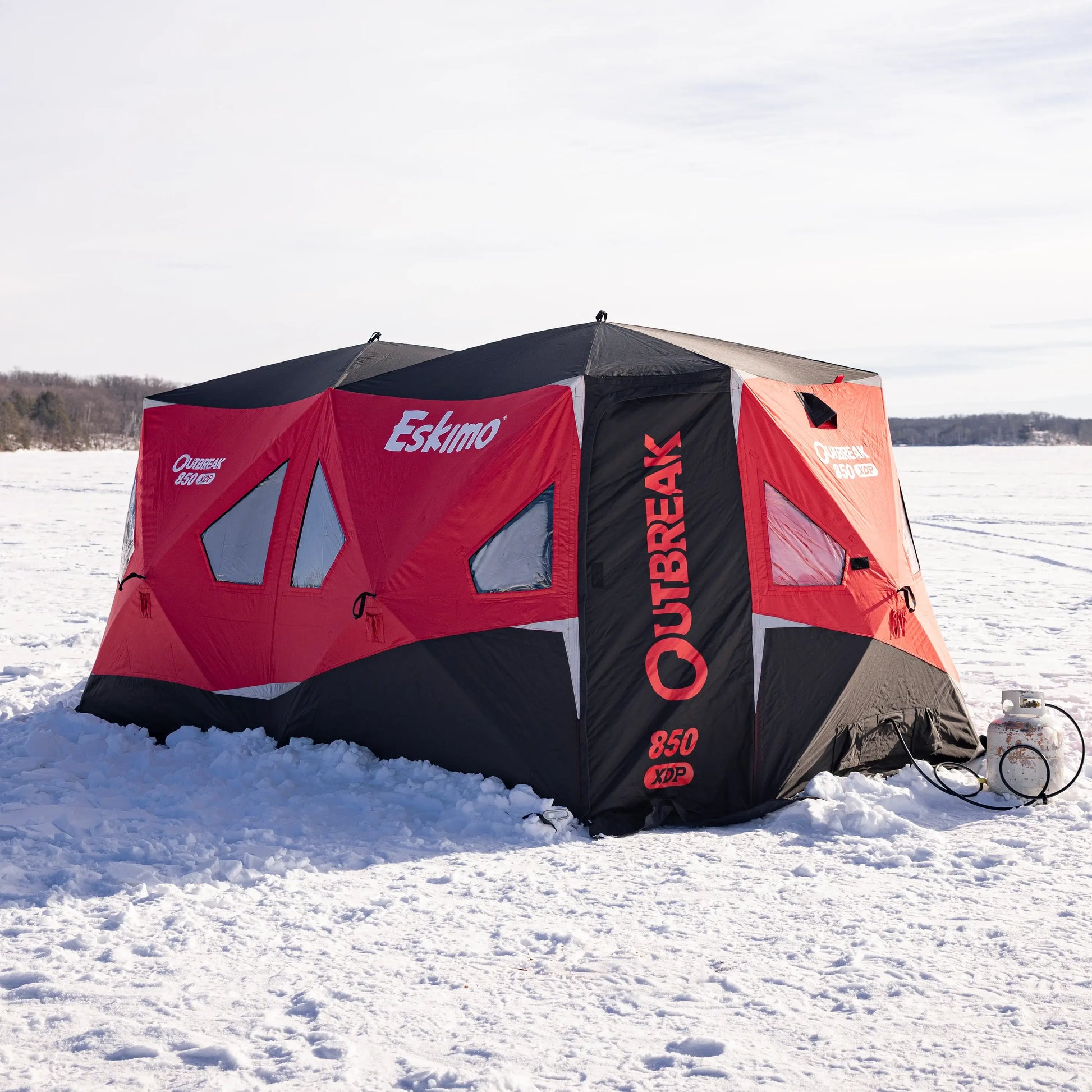 OUTBREAK 850XDP POP-UP SHELTER on the ice