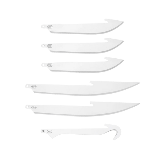 OUTDOOR EDGE 5.0" COMBO BLADE PACK - 6-PACK STAINLESS