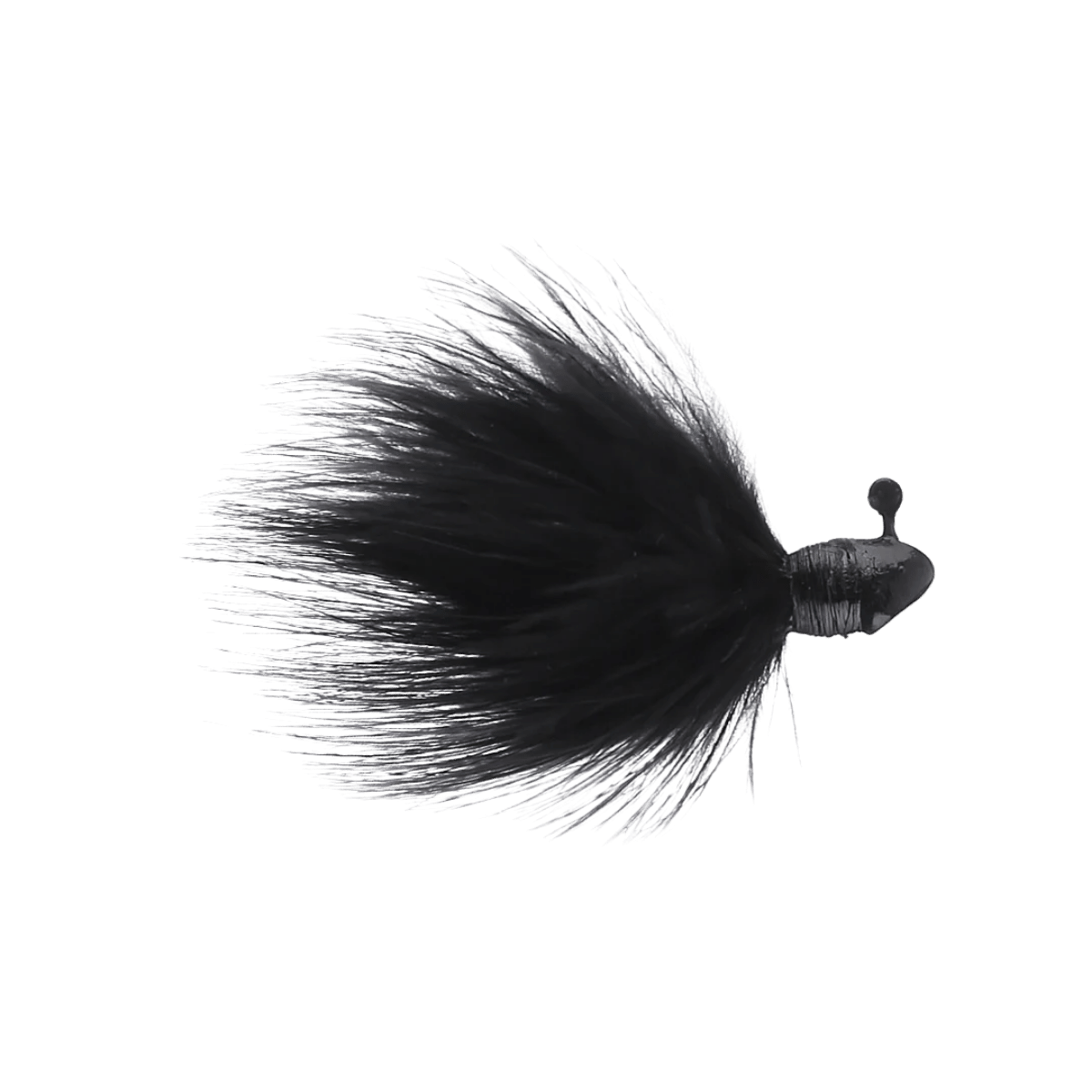 OUTKAST TACKLE FEIDER FLY MARABOU JIG 2PK 1/8OZ BLACK