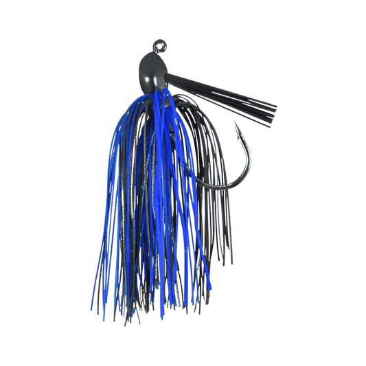 OUTKAST TACKLE STEALTH FIGHTER JIG 1/2OZ BLACK SAPPHIRE IMAGE