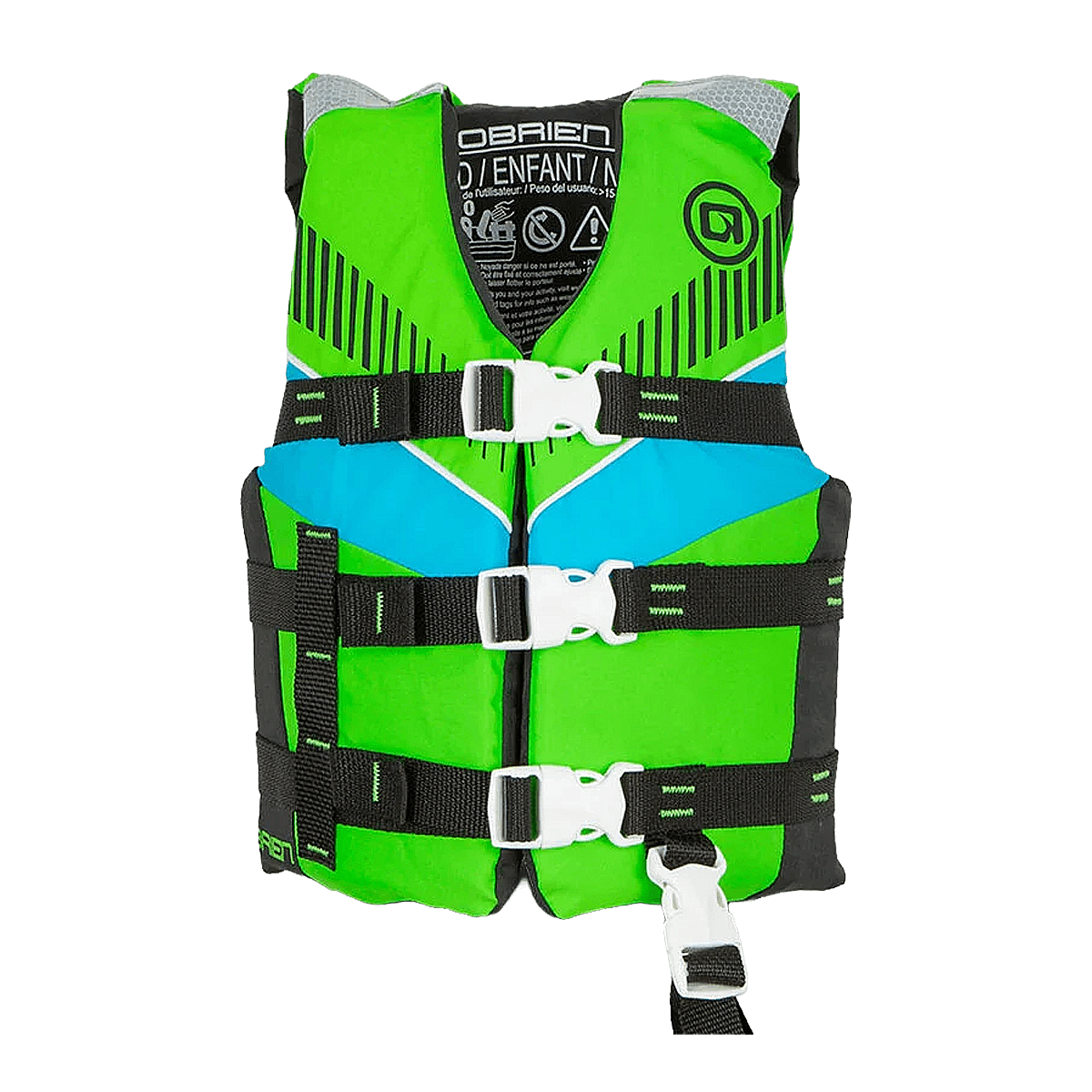 O'BRIEN CHILD NYLON LIFE JACKET -  GREEN