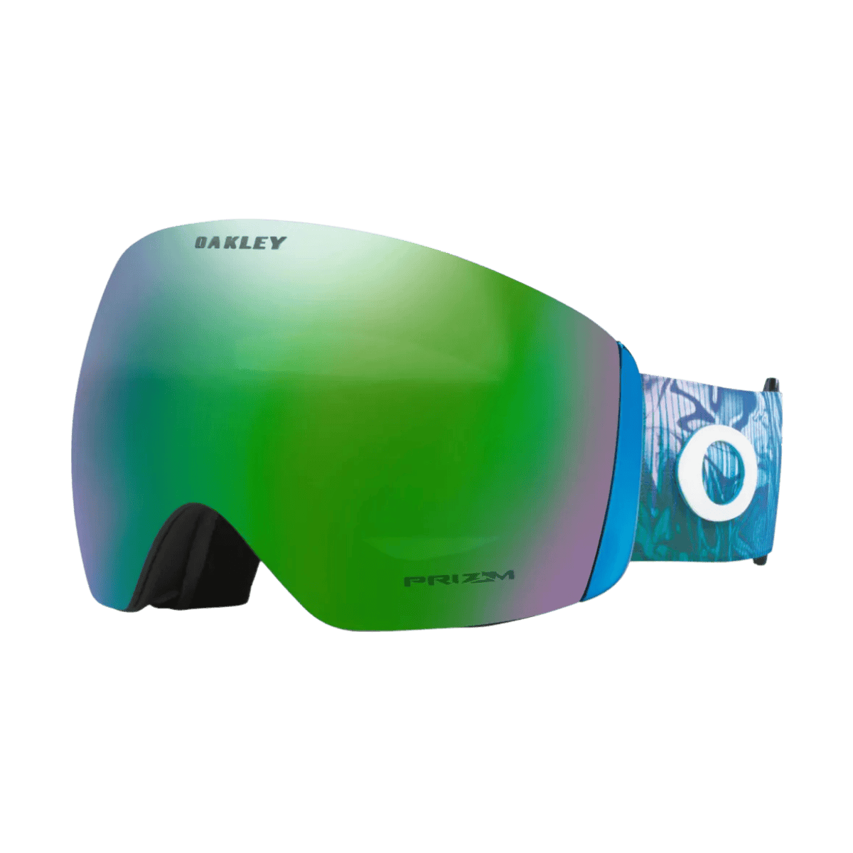OAKLEY FLIGHT DECK LARGE GOGGLES - MIKAELA SHIFRIN ABSTRACT BLUE - SIDE VIEW