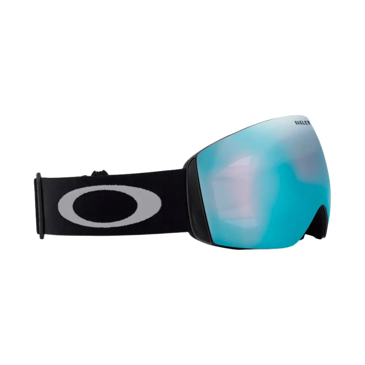 OAKLEY FLIGHT DECK LG GOGGLE - BLACK W/ SAPPHIRE - HI PINK - SIDE VIEW