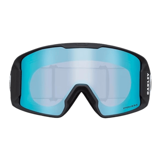 OAKLEY LINE MINER LARGE GOGGLES - PRIZM CLEAR BLACK W/ SAPPHIRE - FRONT VIEW