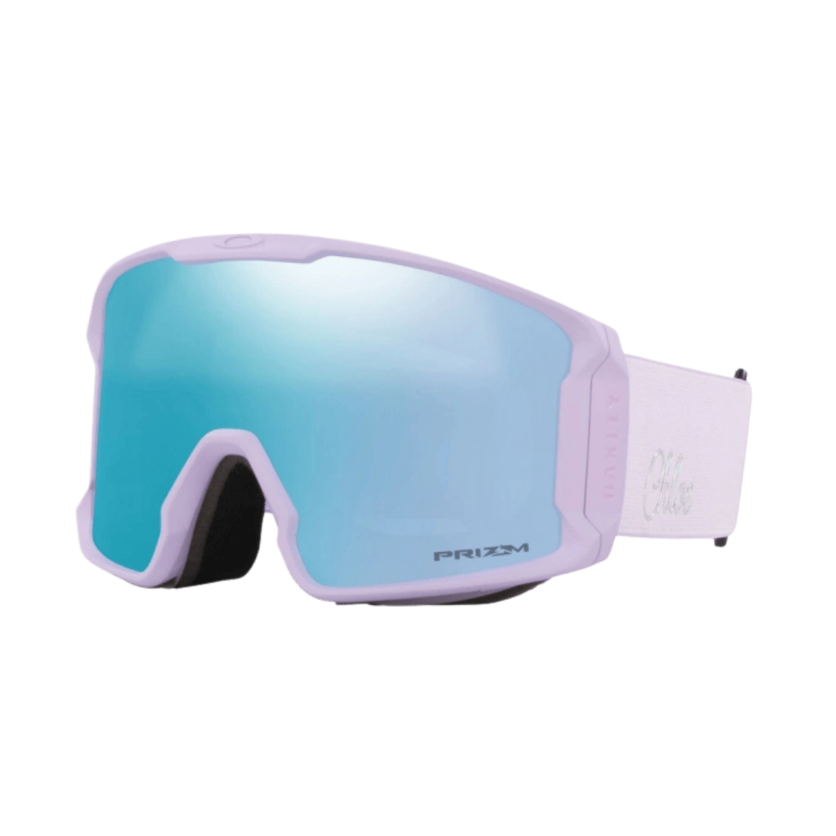 OAKLEY LINE MINER XL SNOW GOGGLES - CHLOE K SIG PURPLE - PRIZM SP - SIDE VIEW