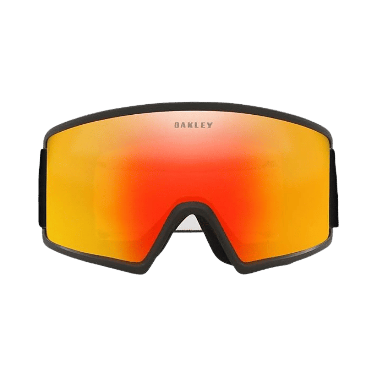 OAKLEY TARGET LINE LARGE GOGGLES - BLACK/FIRE & PERSIMMON - FRONT VIEW
