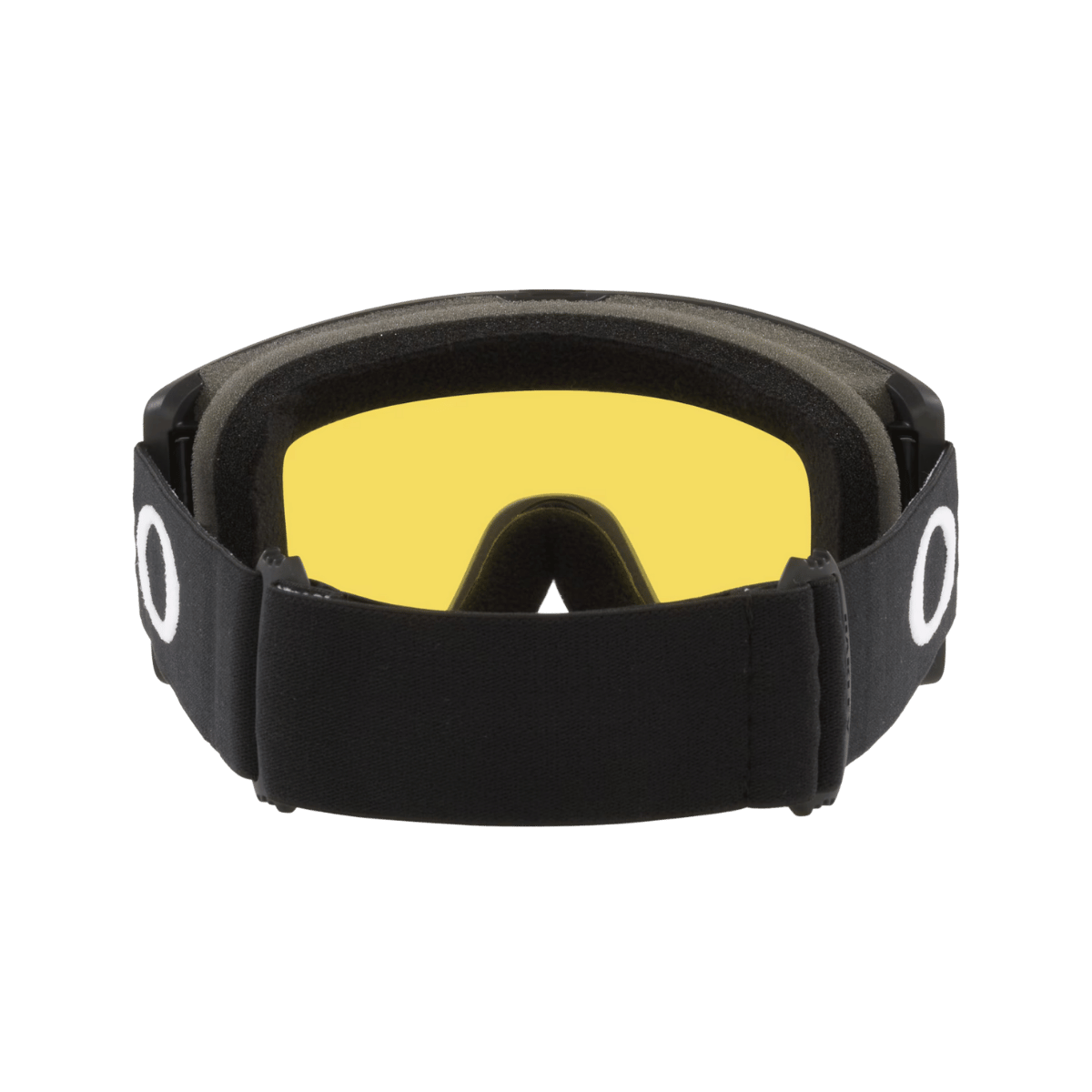 OAKLEY TARGET LINE LARGE GOGGLES - MATTE BLACK STRAP/HI YELLOW IRIDIUM & GREY LENS -  BACK VIEW