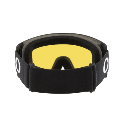 OAKLEY TARGET LINE LARGE GOGGLES - MATTE BLACK STRAP/HI YELLOW IRIDIUM & GREY LENS -  BACK VIEW