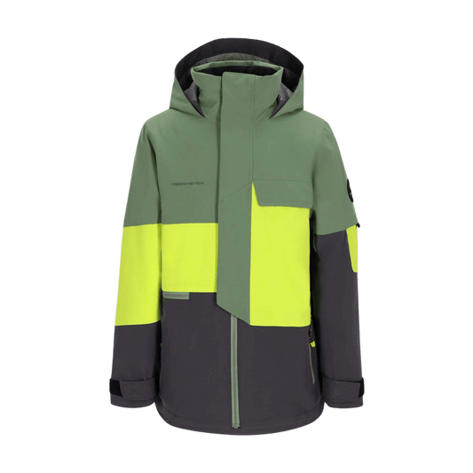 OBERMEYER BOYS' AXEL JACKET - SPARK - FRONT VIEW