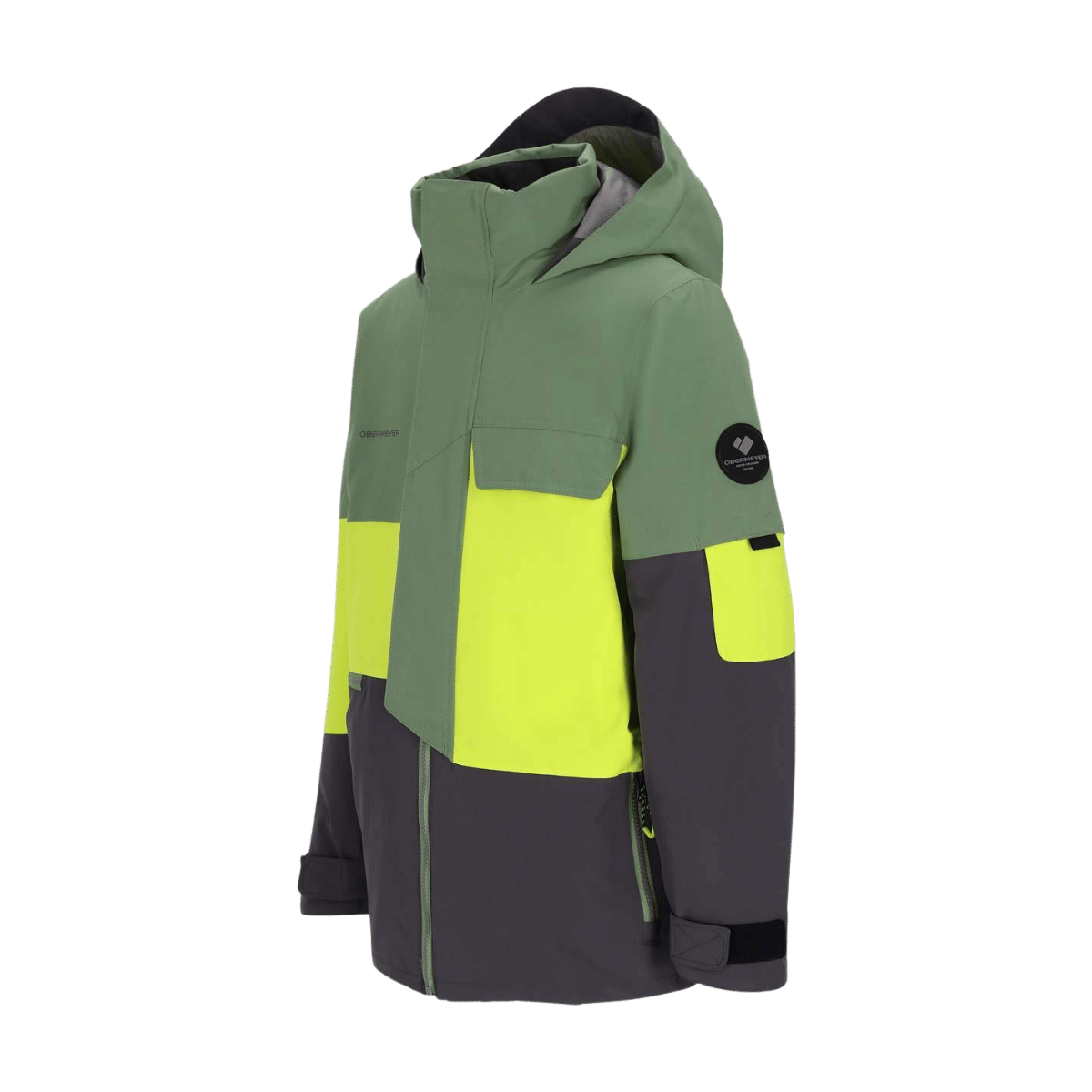 OBERMEYER BOYS'' AXEL JACKET - SPARK - SIDE VIEW