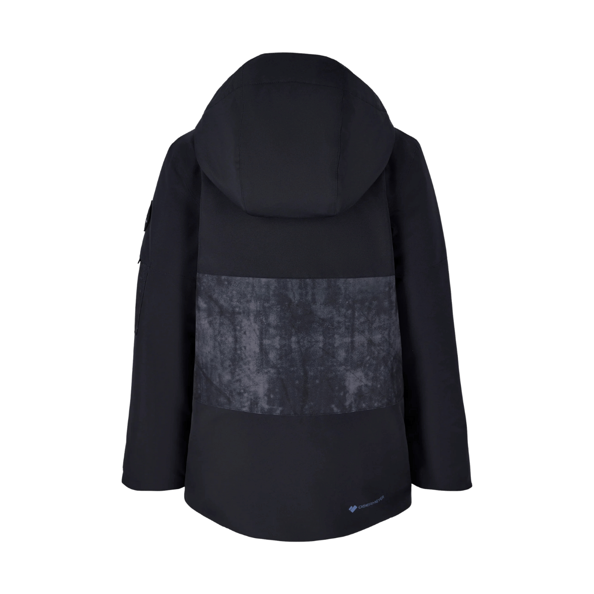 OBERMEYER BOYS' AXEL JACKET - BLACK - BACK VIEW