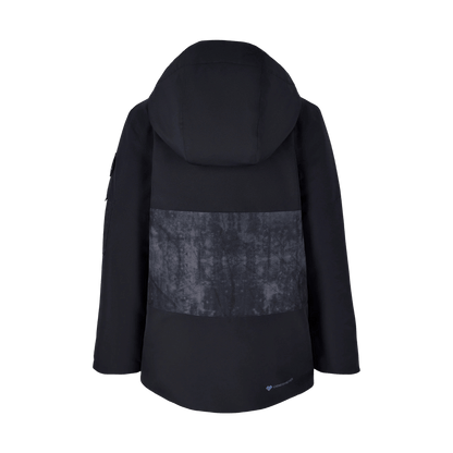 OBERMEYER BOYS' AXEL JACKET - BLACK - BACK VIEW