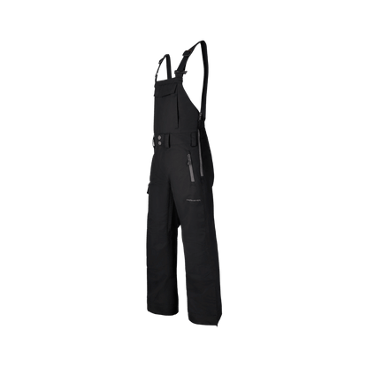 OBERMEYER BOYS' CARVER BIB PANT - BLACK - SIDE VIEW