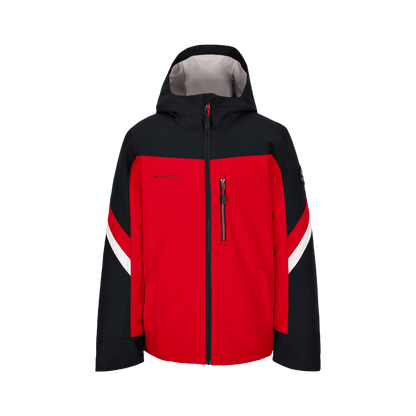 OBERMEYER BOYS' FLEET JACKET - FRESNO RED - FRONT VIEW